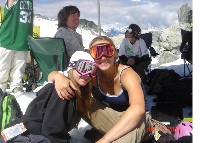 Just chillin during skiing