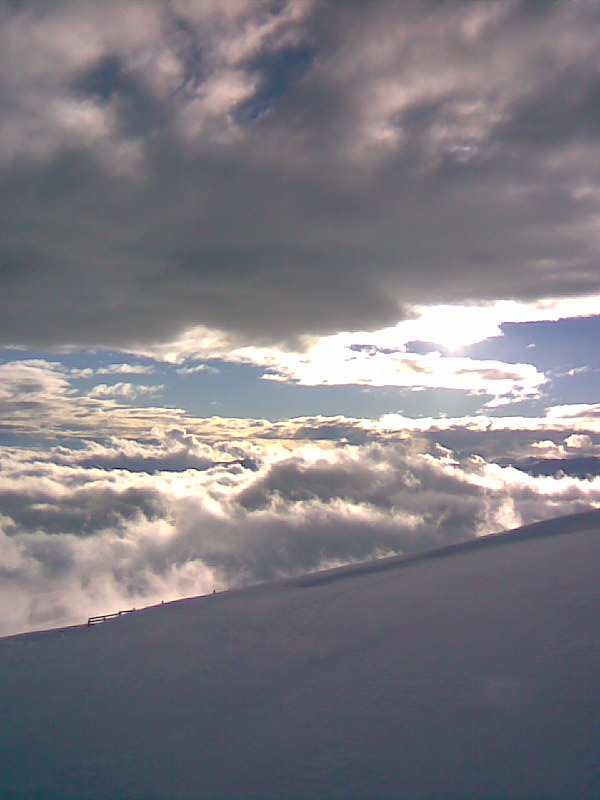 Just finished snowing, tomorrow bluebird....