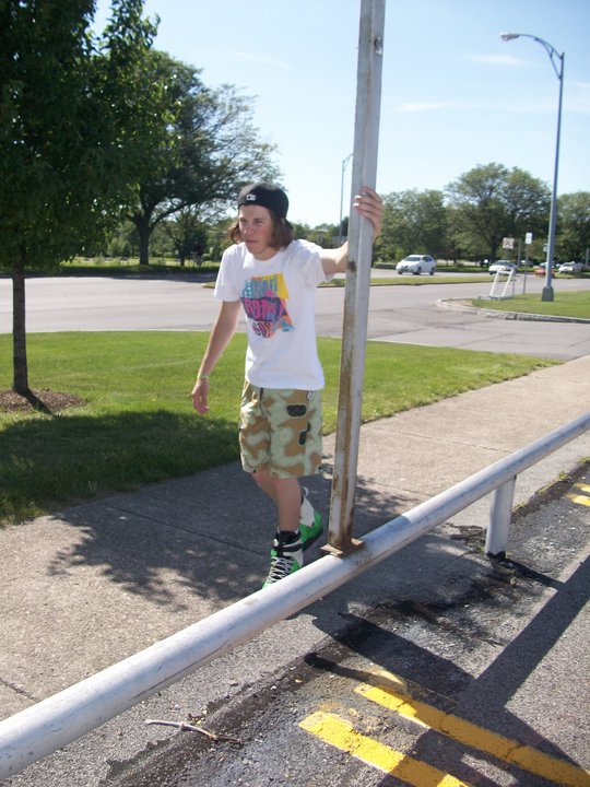 Just hittin some rails.