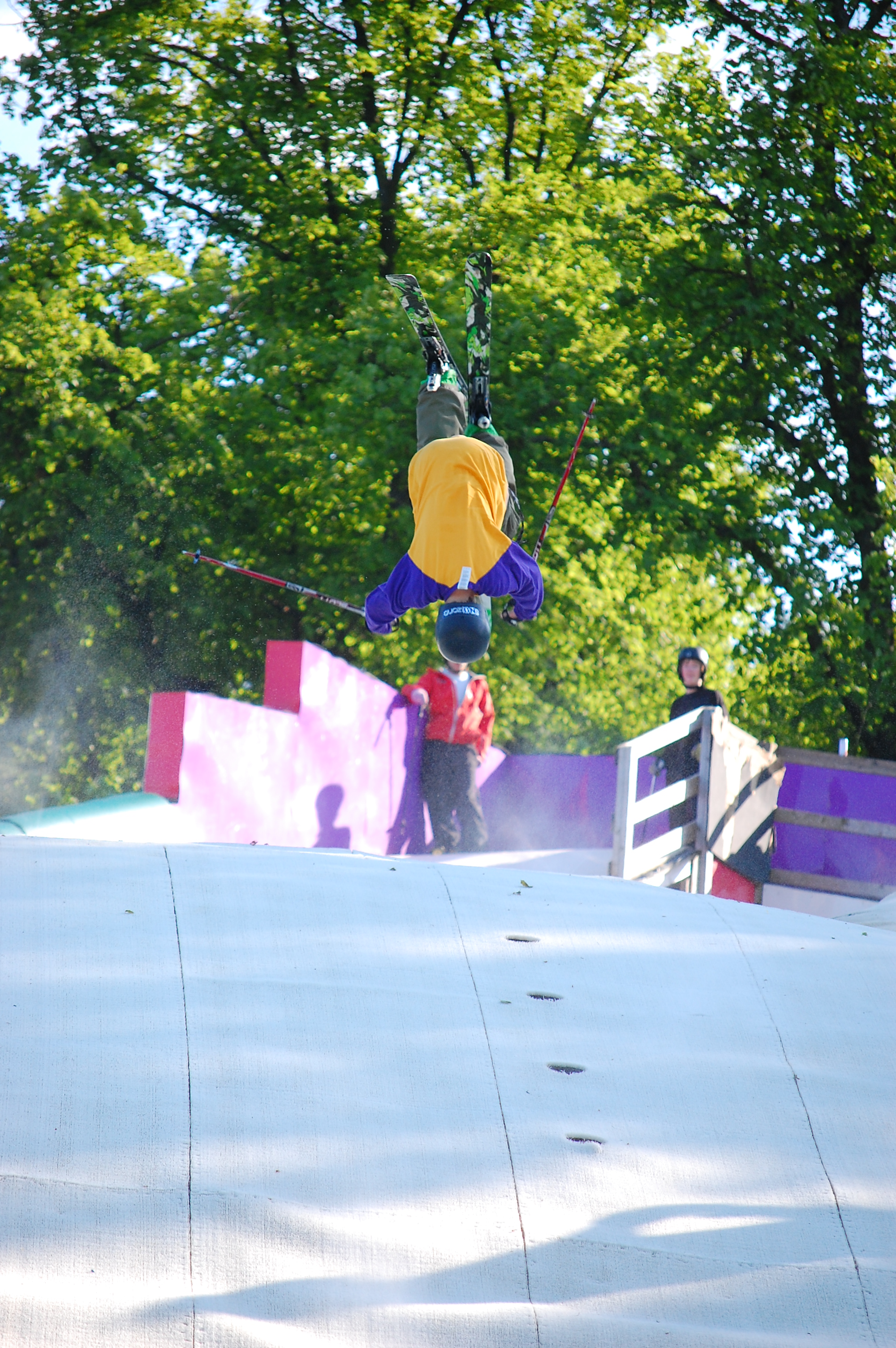 Just tucking up after a superman frontflip