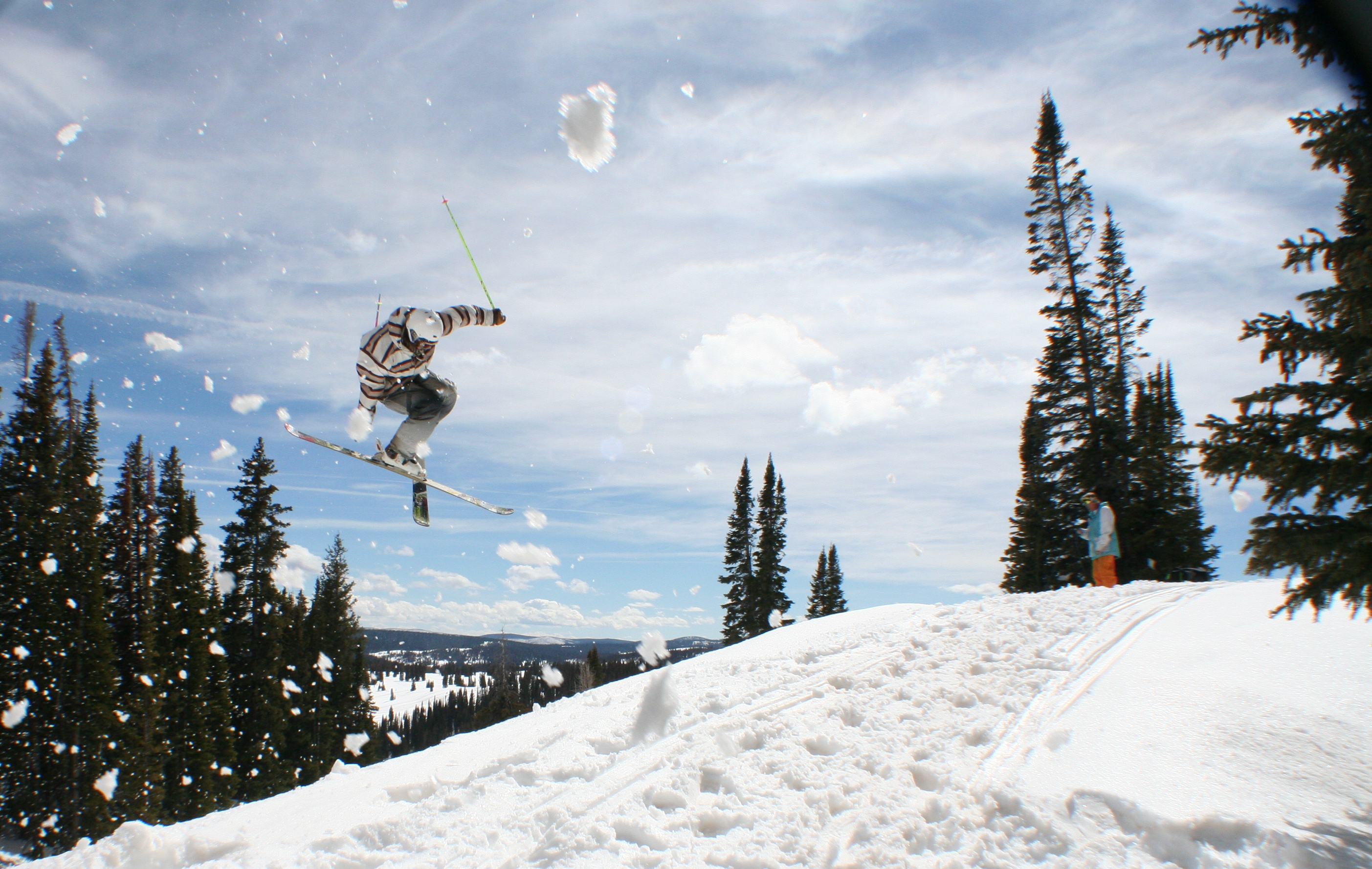 Kevin Spinning on Rabbit Ears Pass