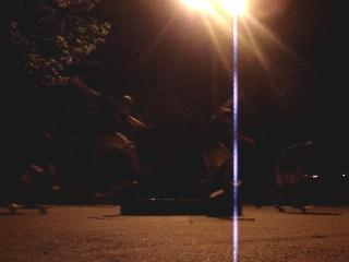 kick flip manual on a box, shit quality