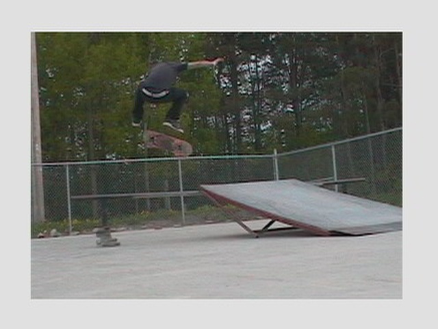 Kick flip off a kicker
