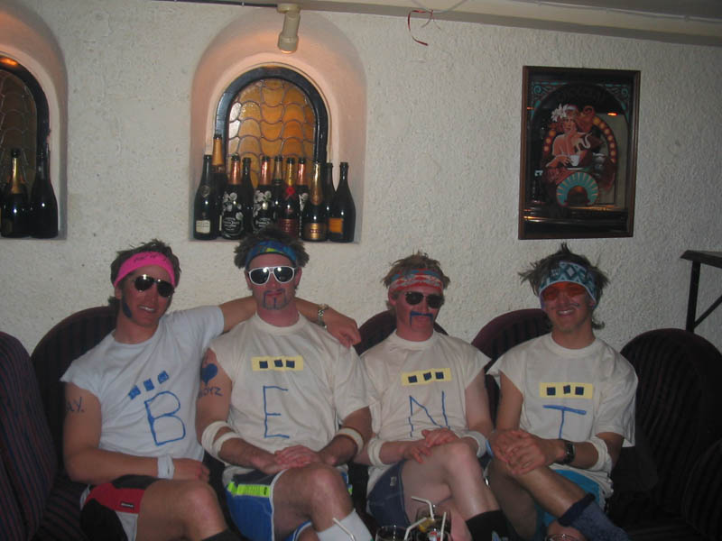 Kicking back with my homies!