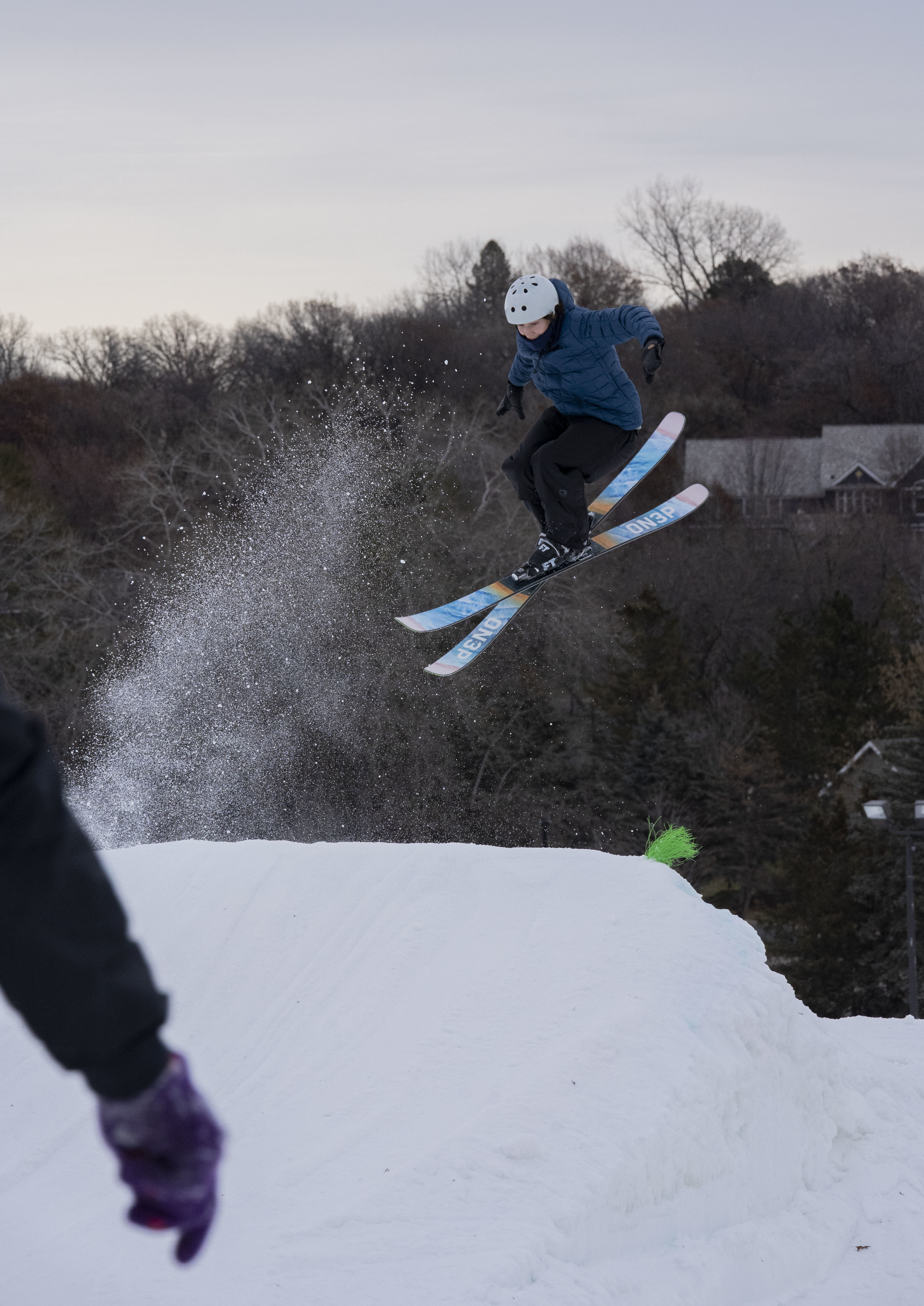 Kicking up some snow!