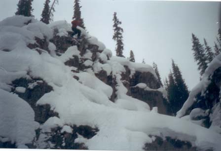 Killer cliff at sunshine