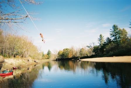 Killer rope swing