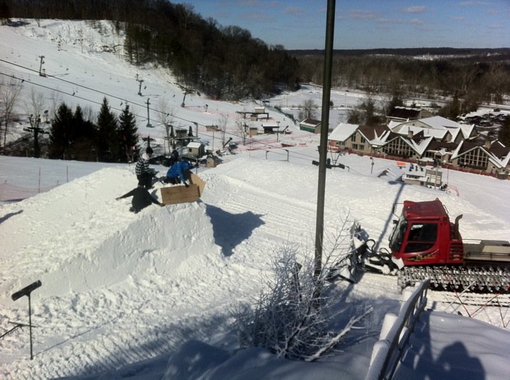 Kilted Yak Big air jump at Boston Mills