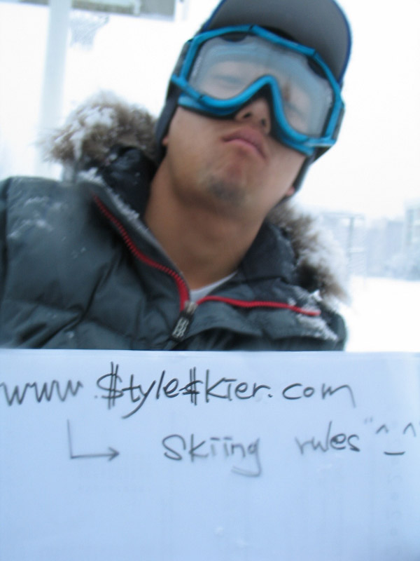 KOREAN skiing rules!~~!!