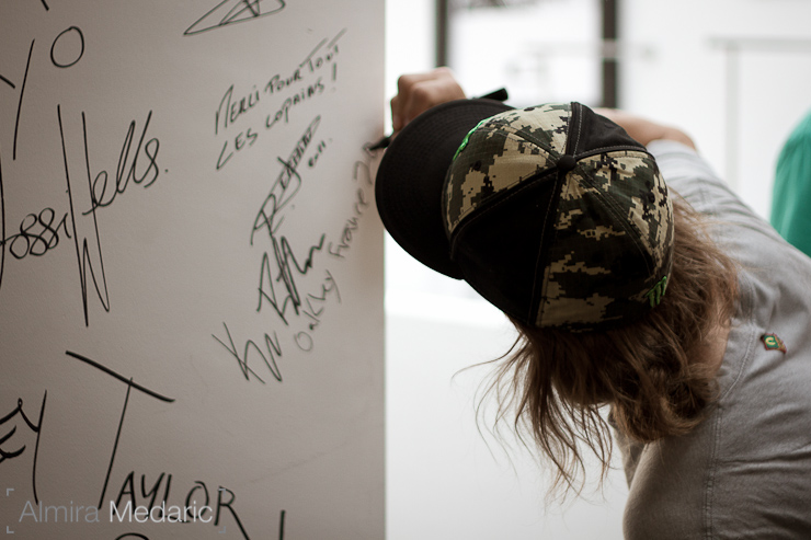 Kye Petersen at Oakley office