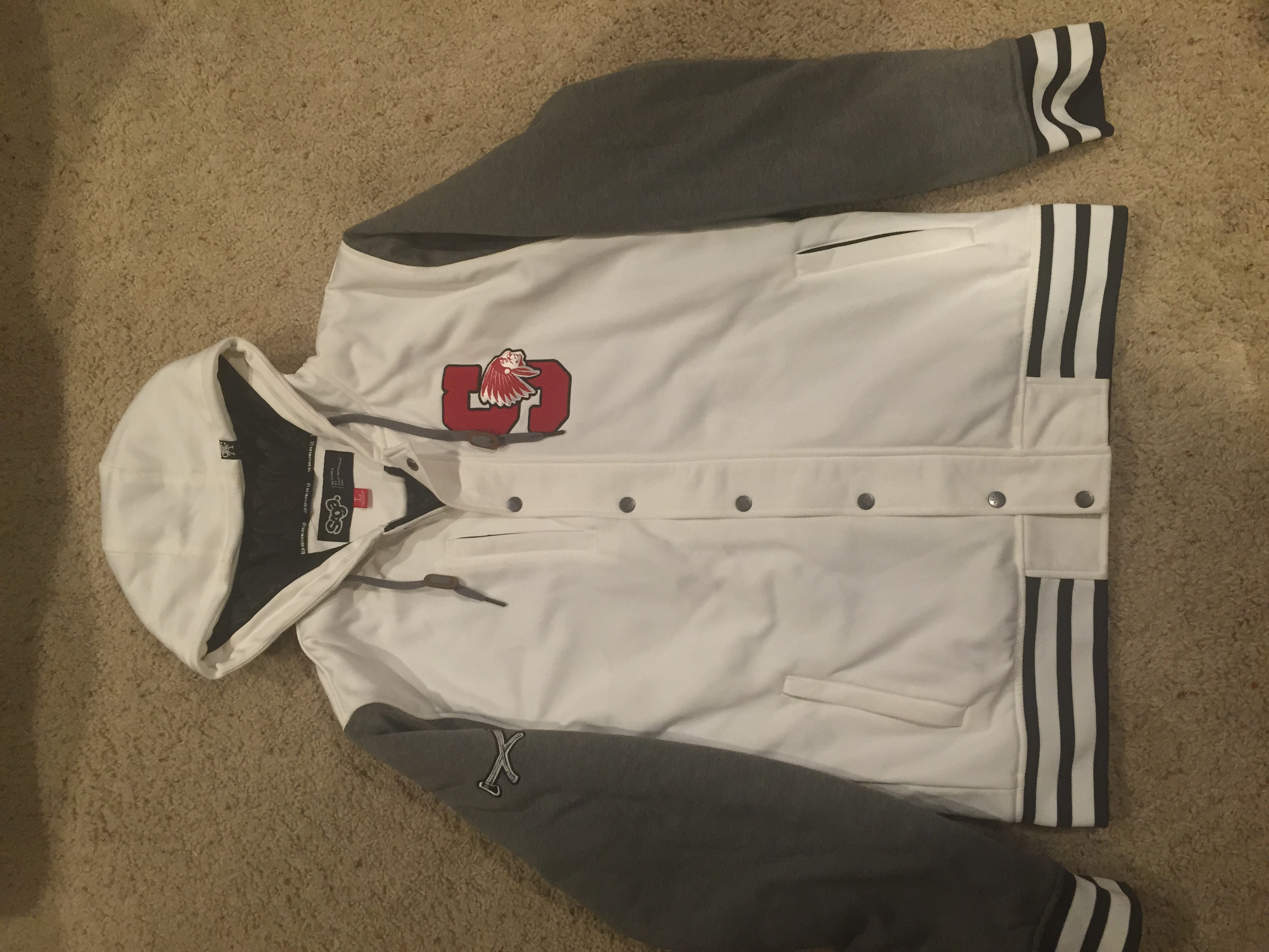 L Saga Insulated Letterman Jacket