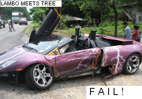 LAMBO MEETS TREE