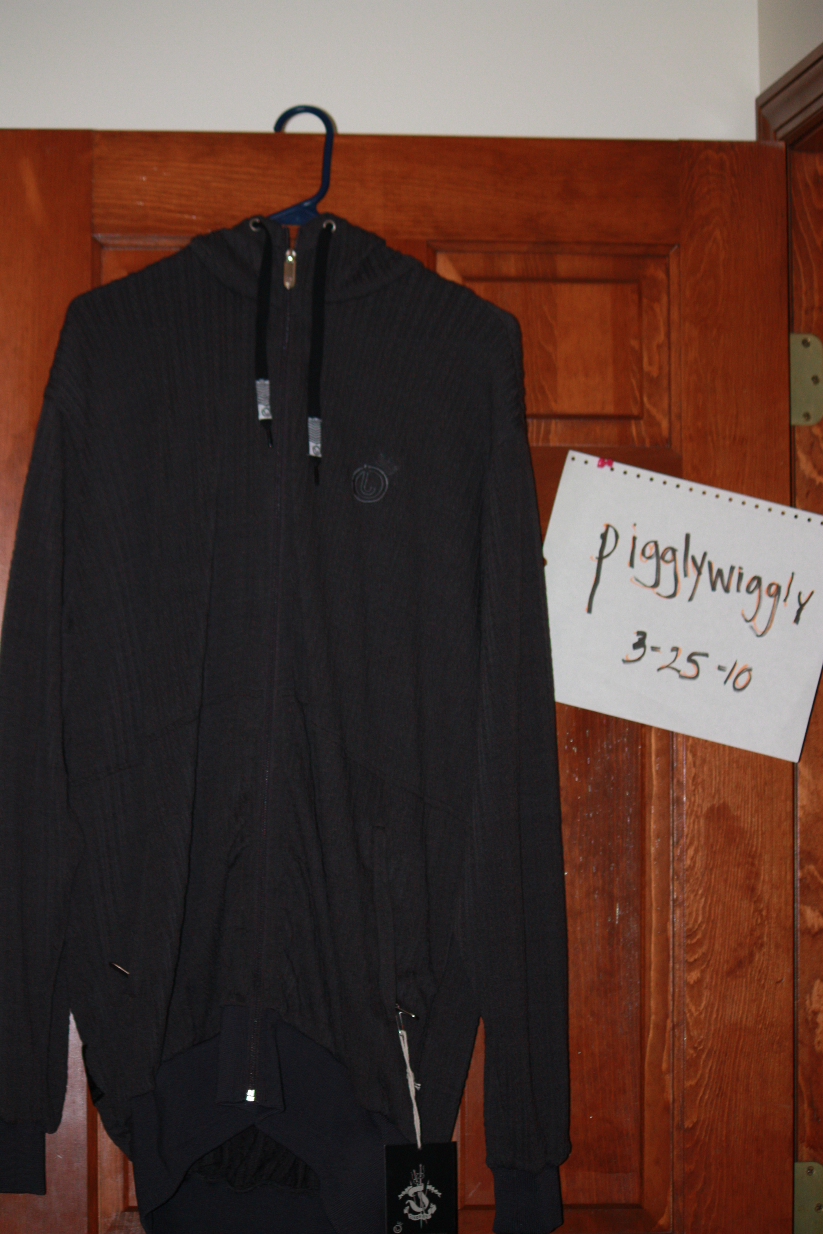 Large Jiberish Grey Knit