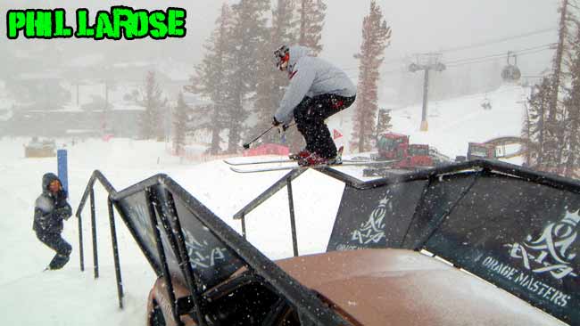 Larose on the Car jib