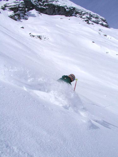 last powder day in Swizerland