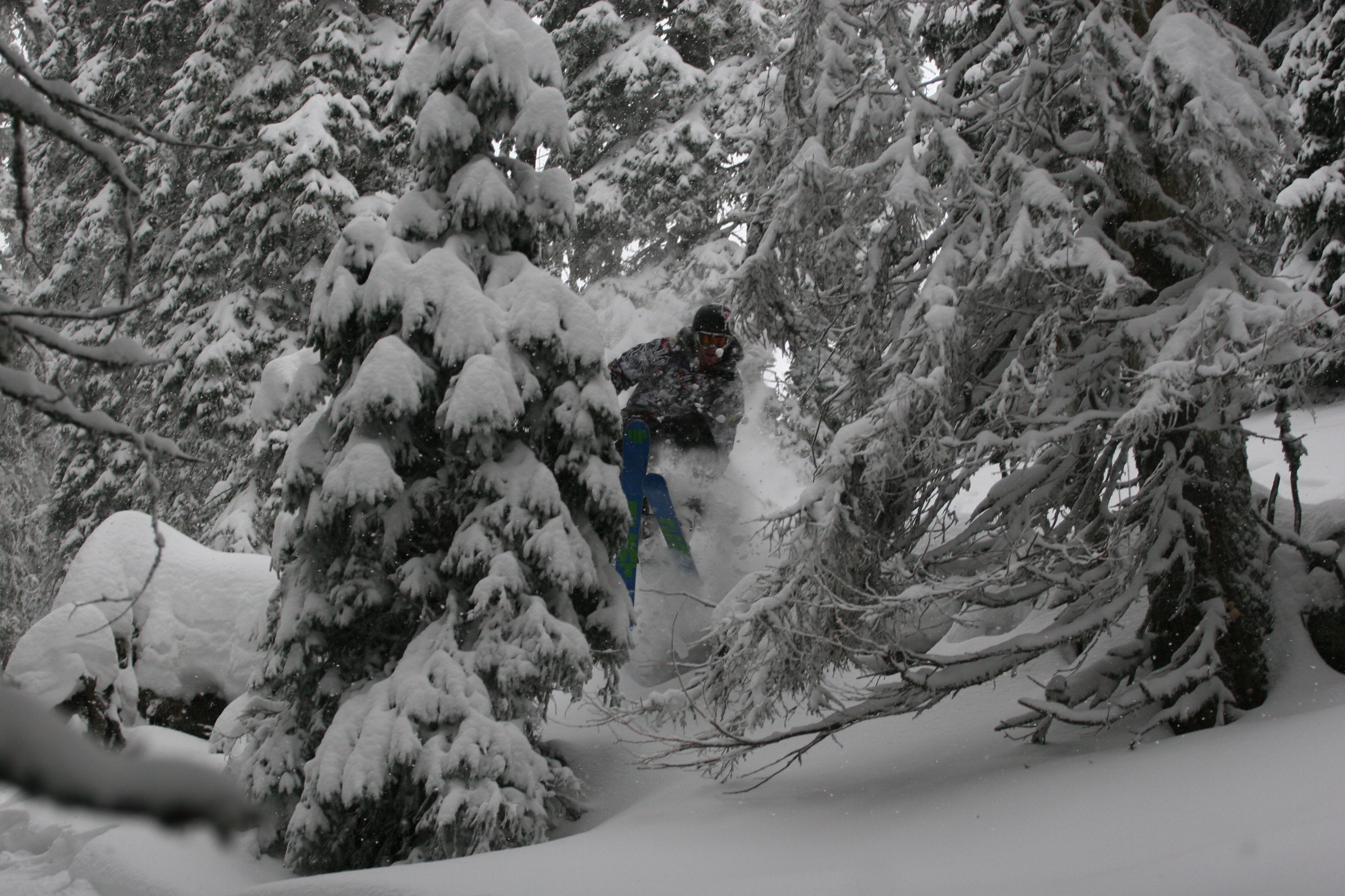 Launching through trees