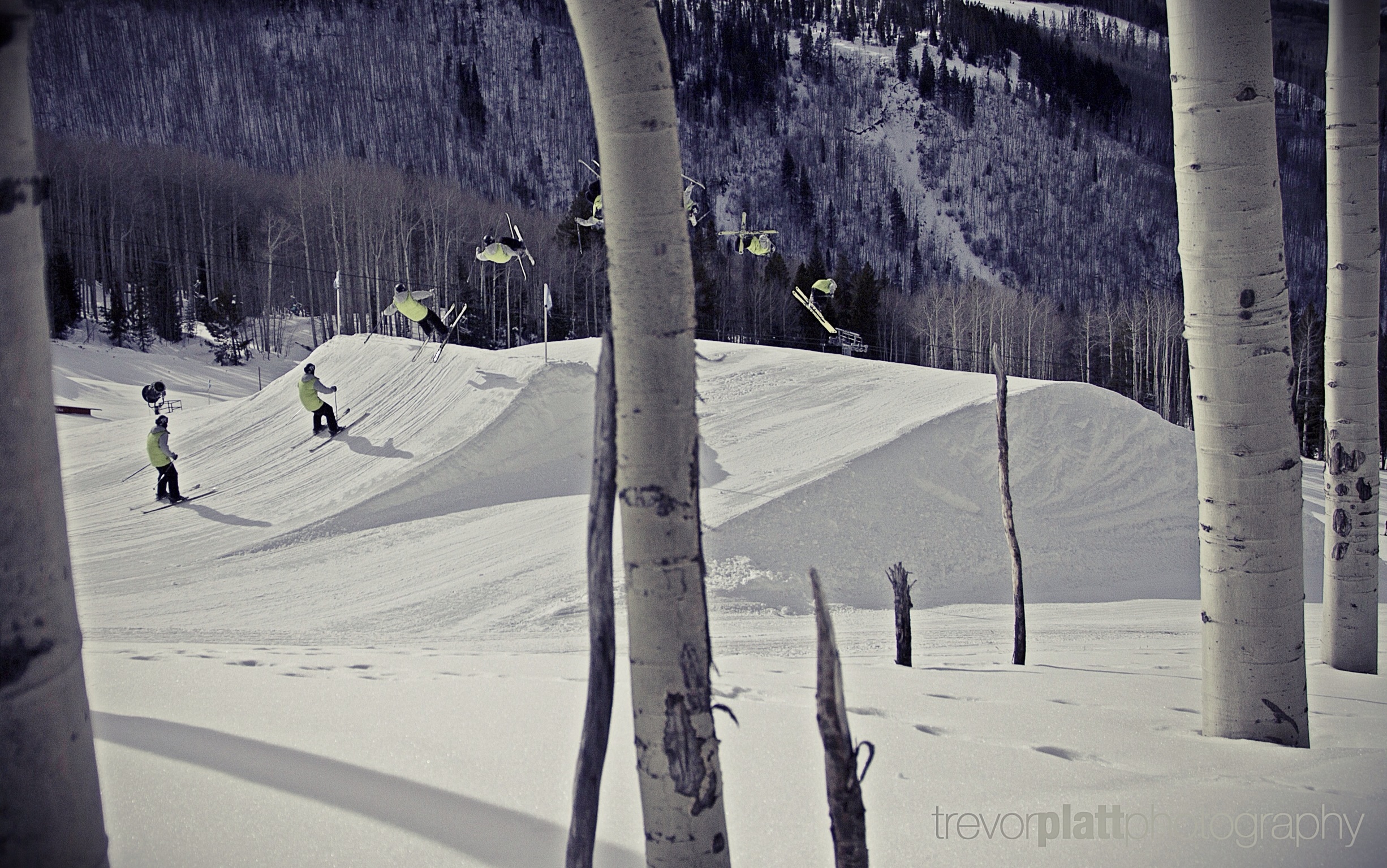 Layin out a backie  through the aspens