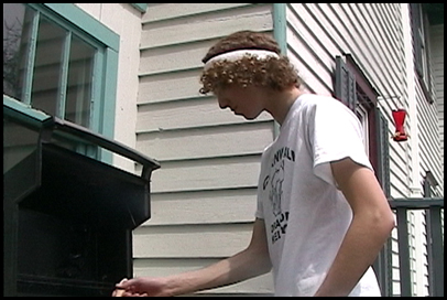 LB Showing his skills on the grill.