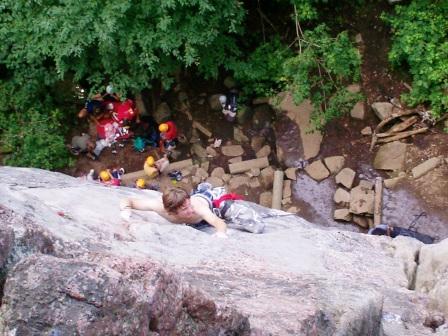 Leading my first 5.11b