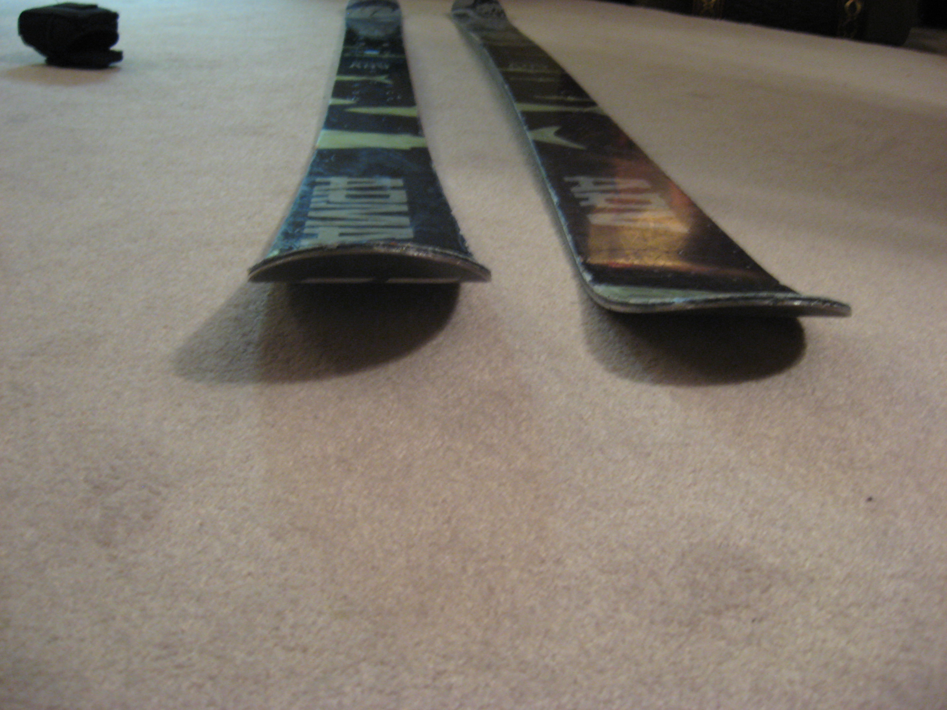 Left is the rockered one