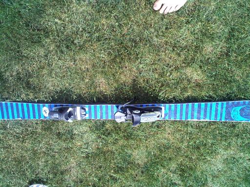 Lib tech edge on right ski