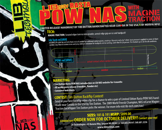 Lib Tech POW NAS with Magnataction