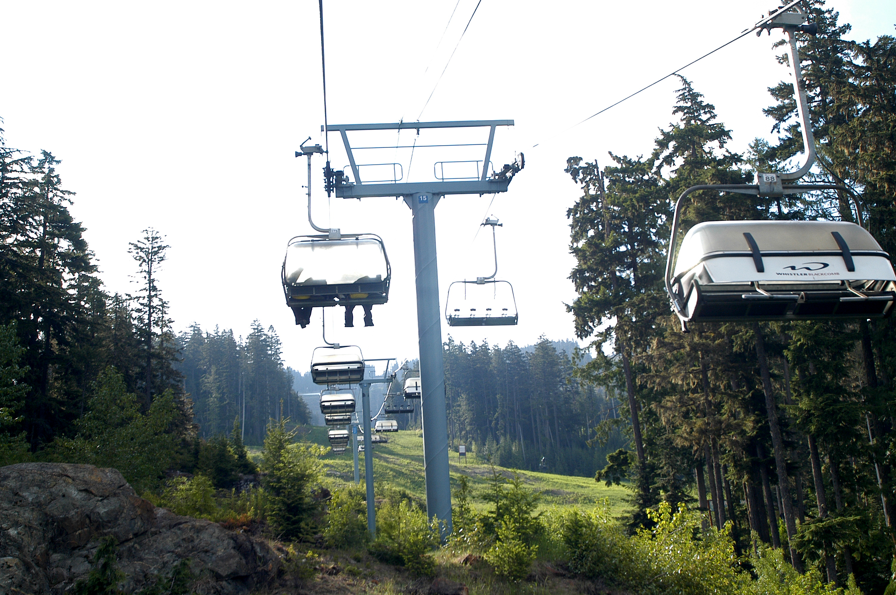 Lift ride up to the Park