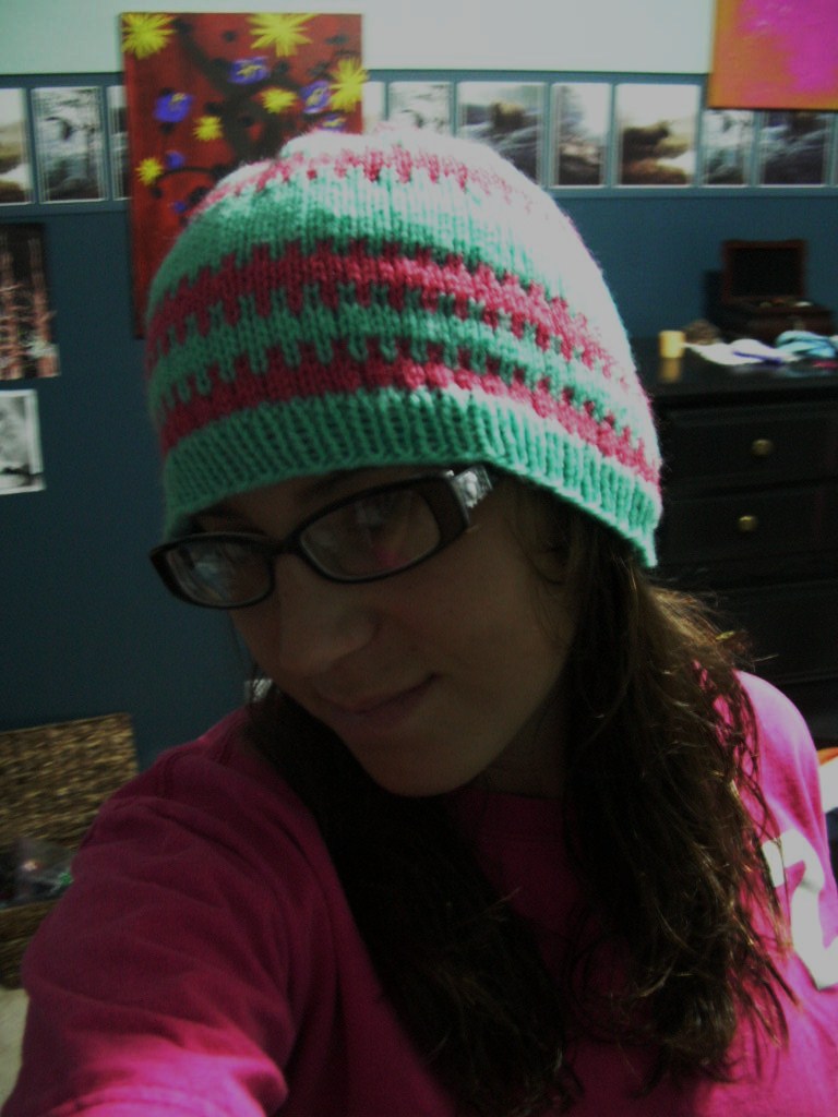 Light blue and appricoct