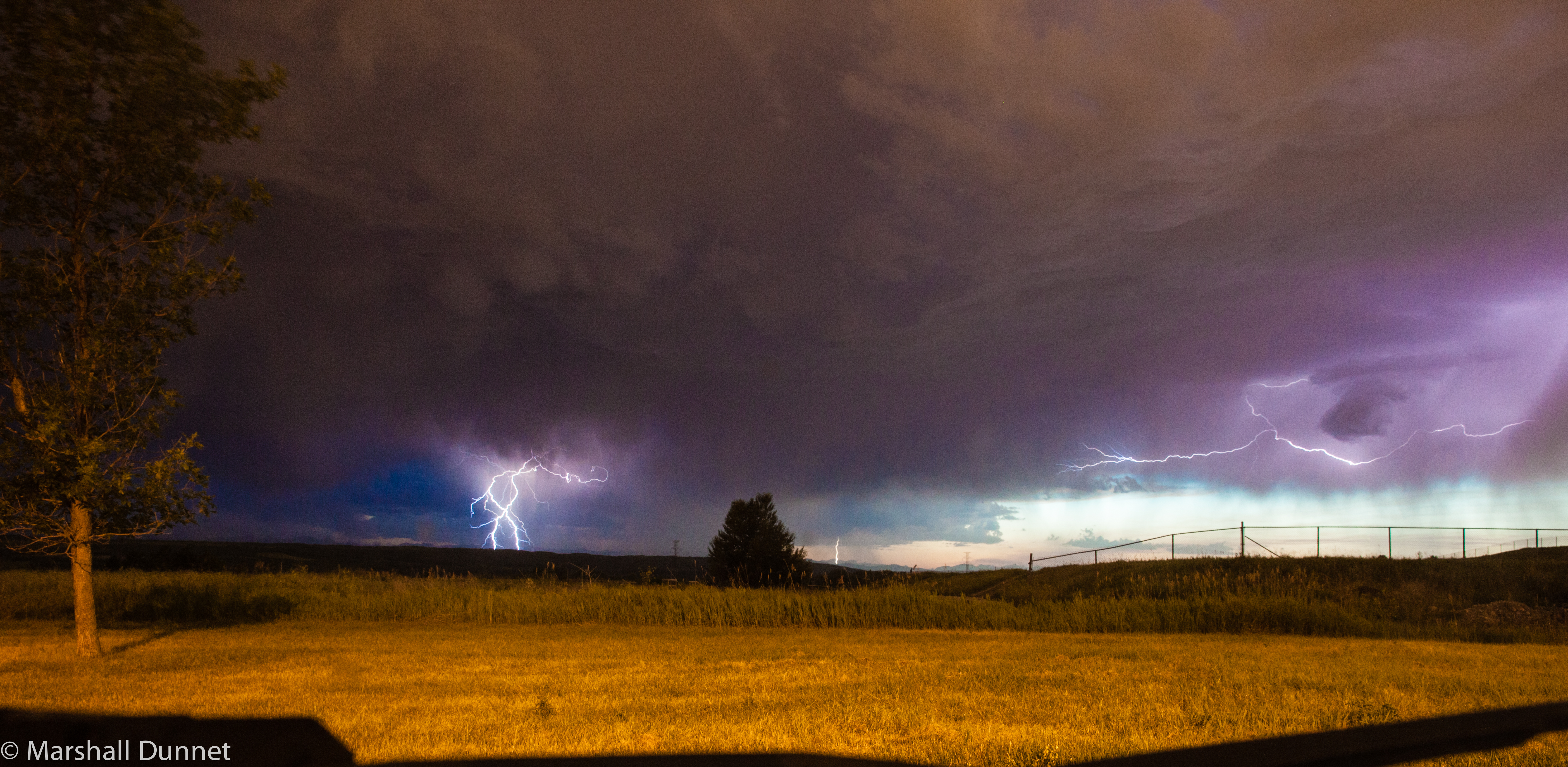 Lightning long exposure
