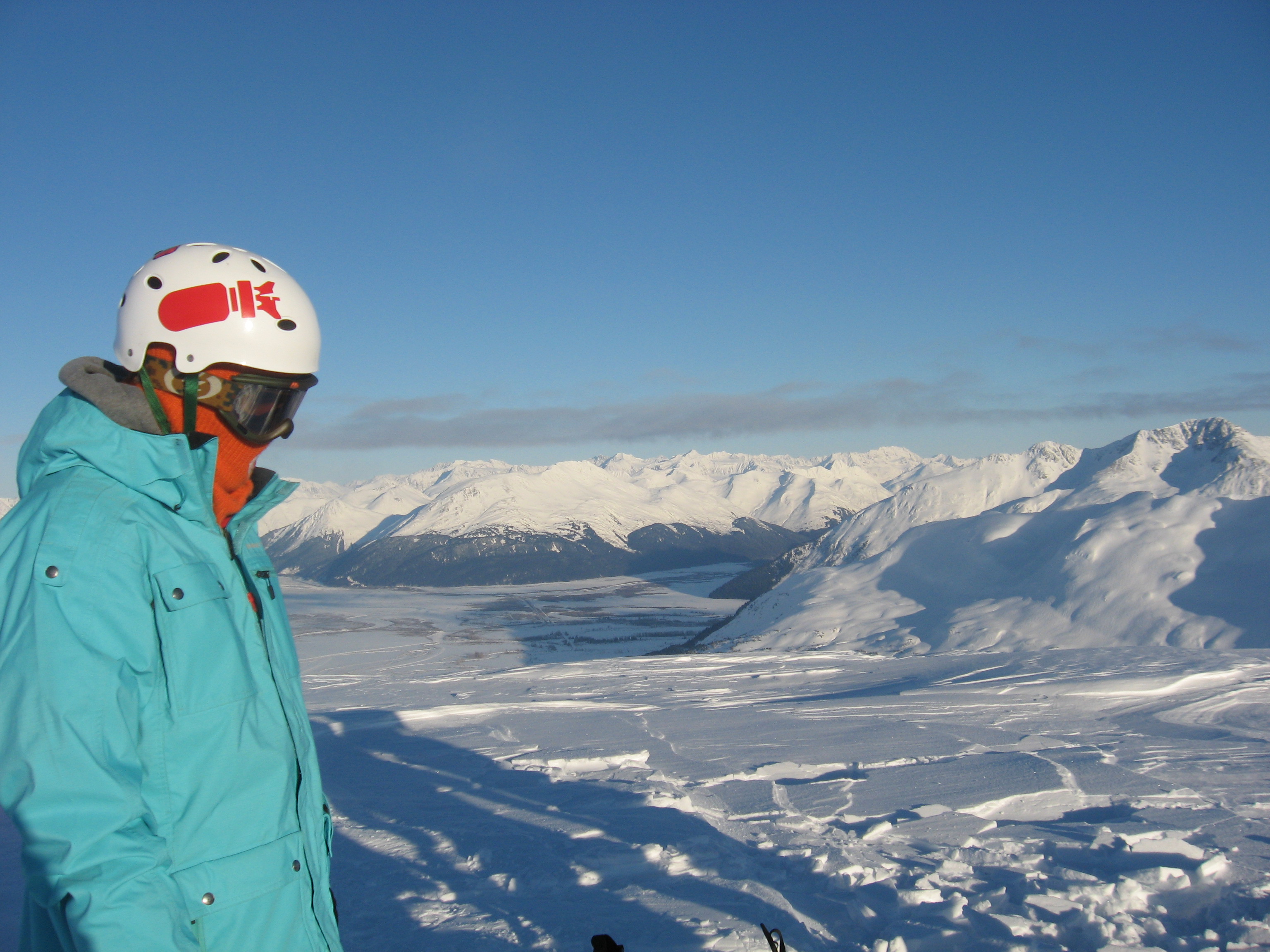 Lil pow on the mountain top