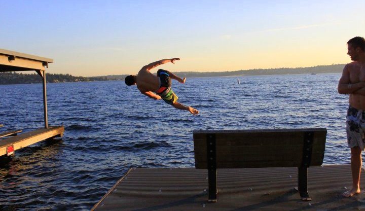 Lincoln into Lake Washington