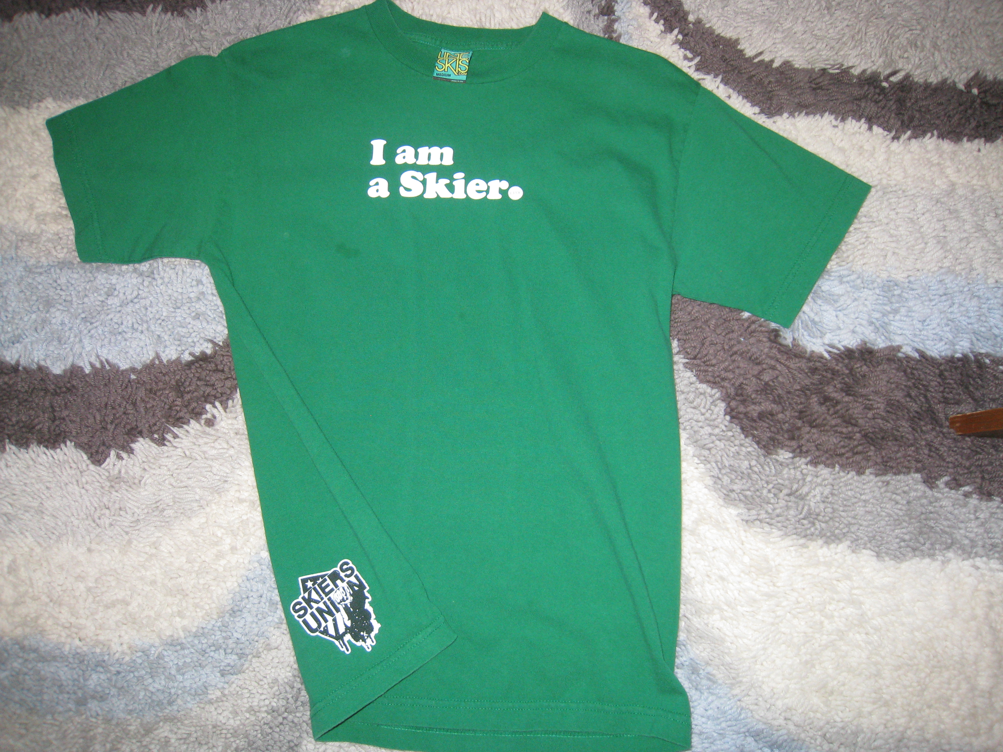 Line I am a Skier t-shirt for sale