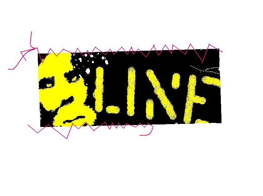 Line sticker on paint