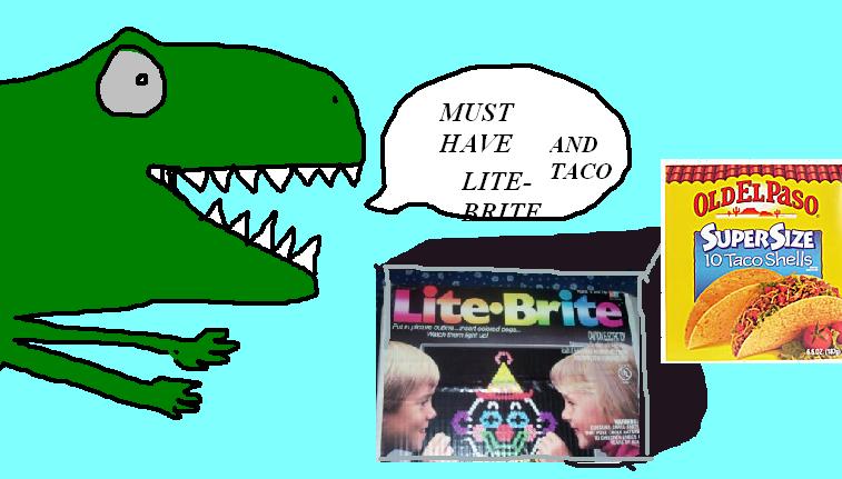 lite brite and tacos