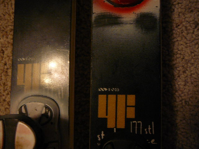 Little it of paint around the bindings