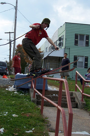 little jib we found in the ghetto of York, notice spectators.