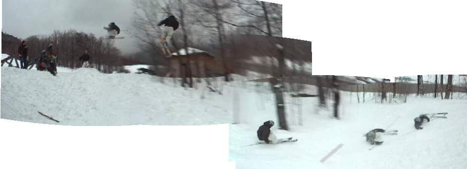 little step down on a crappy day behind the clubhouse