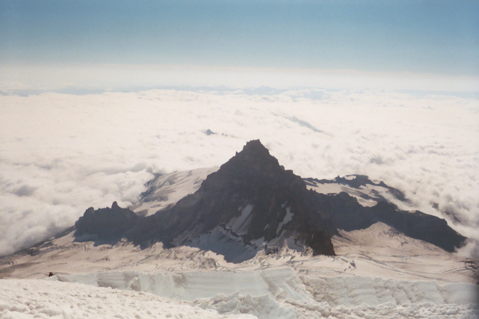 Little tahoma from our camp before summit
