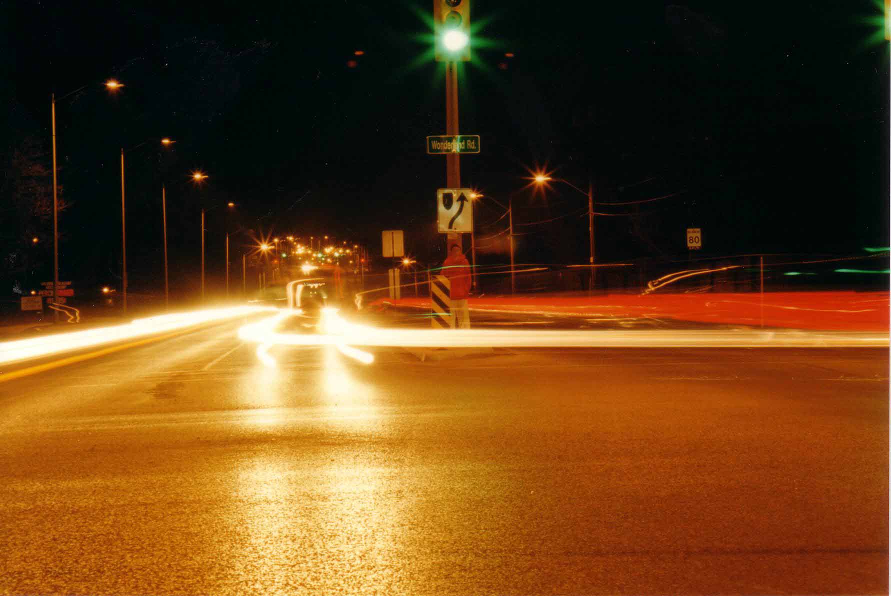 Long Shutter at intersection with me...nice pic