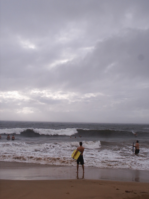 Looking out at the storm