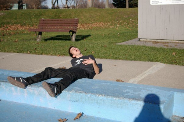 Lounging by the pool...