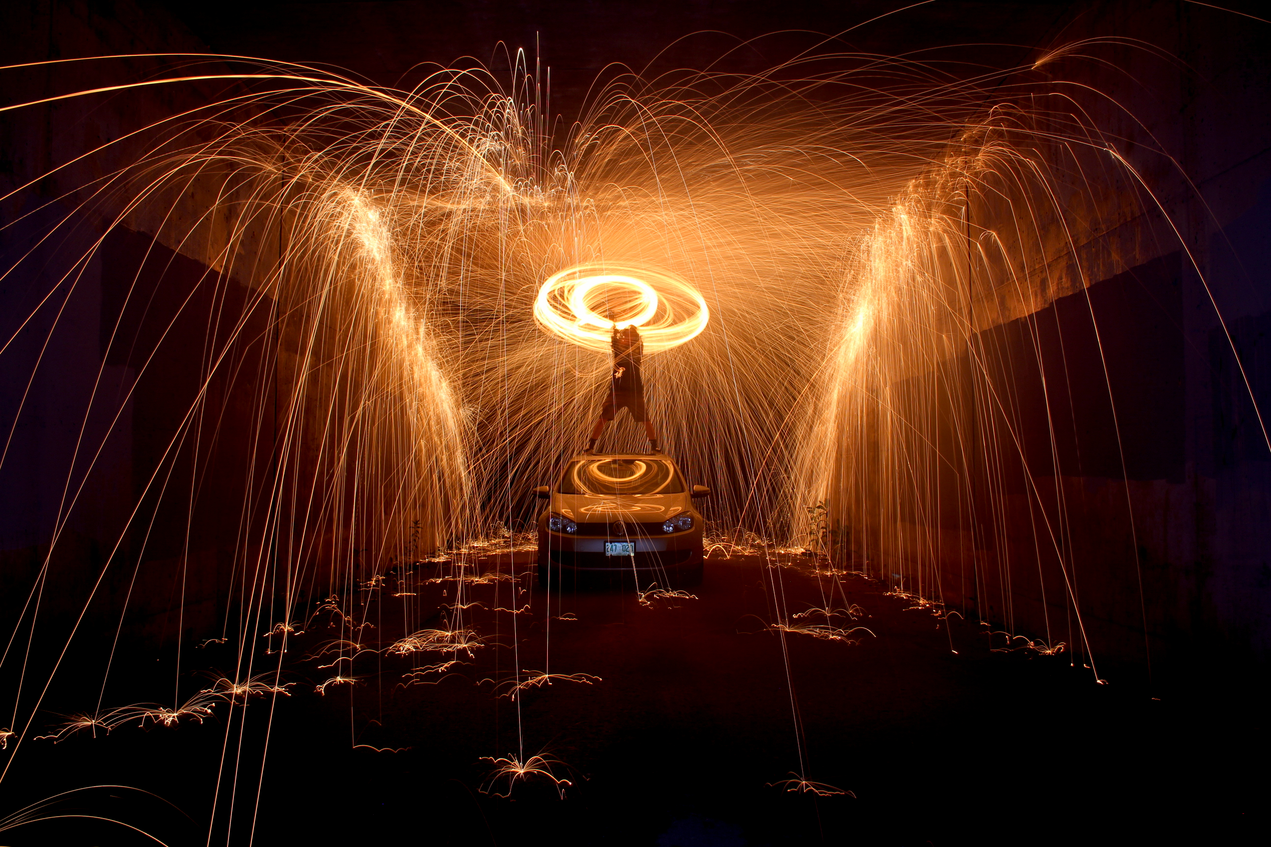 Making it rain.. FIRE