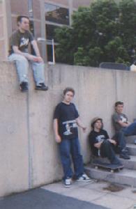 Mark Appleyard and Geoff Rowley chillin @ M.I.T. on June 2004!