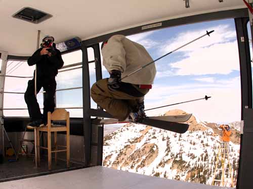 Matchstick prods filming for next year, and he IS going through the gondola