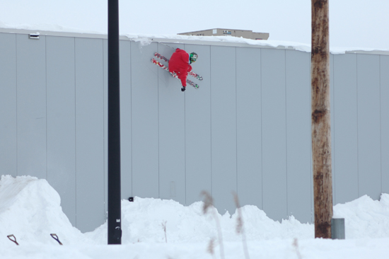 Matt Walker doing a wallride