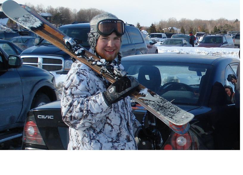 Me after a long day of skiing at Boyne Mountain in northern Michigan