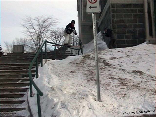 Me and a double elbow, curved and double kinked rail