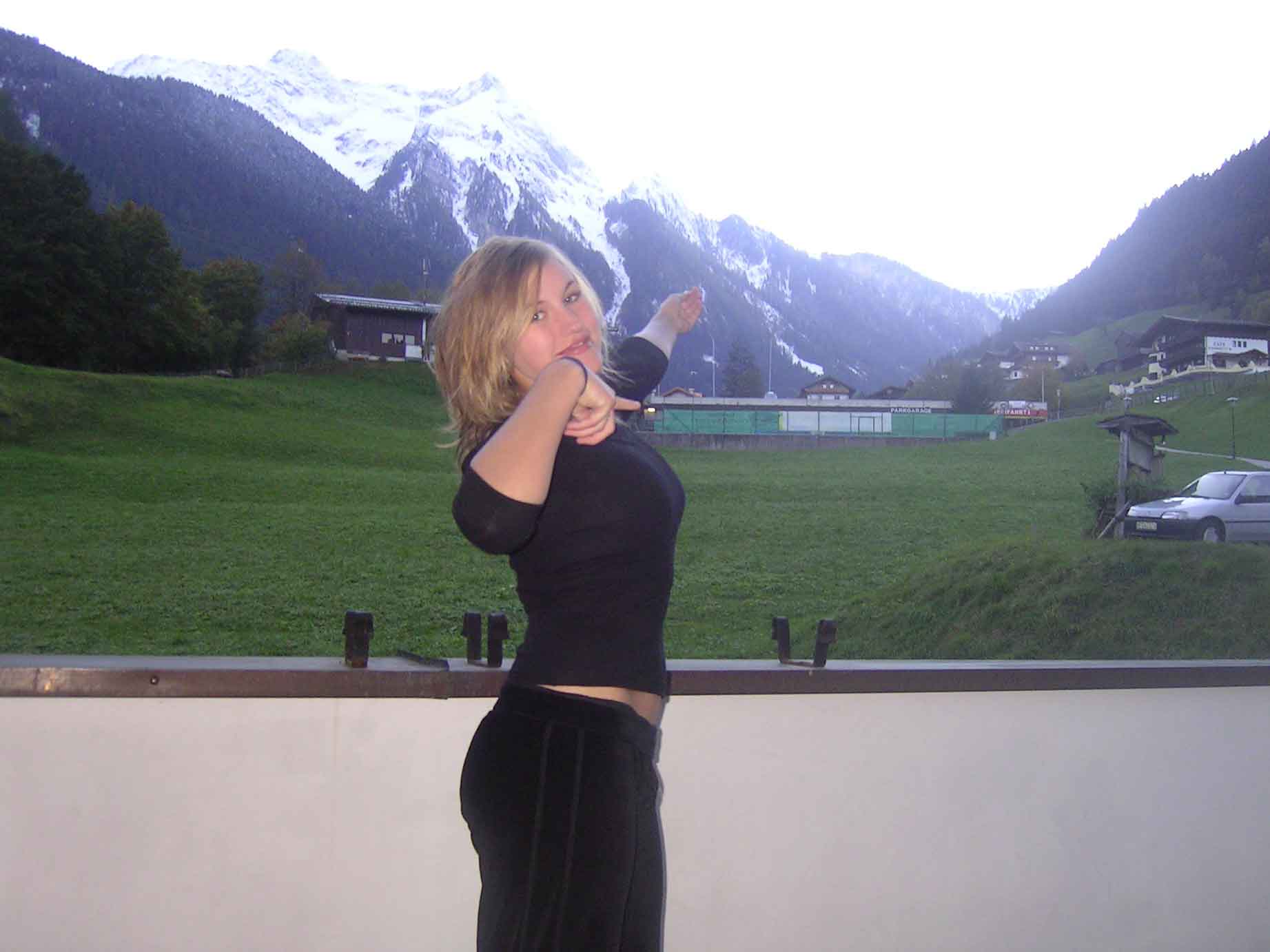 me and a view from where we stayed