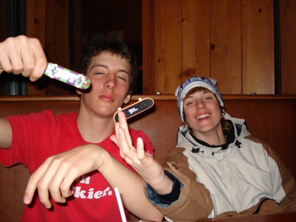 Me and Cal owning with the killer tech decks