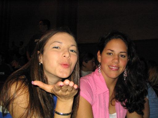 me and jen (in the pink) at awards.